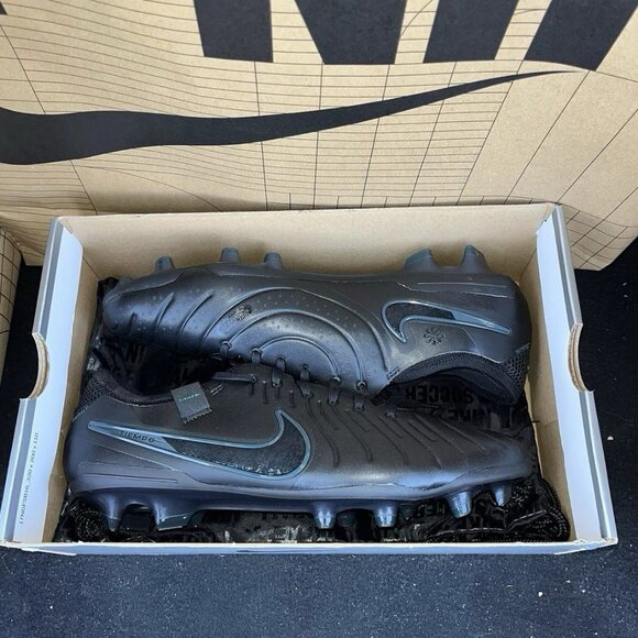 NEW Nike Legend 10 Elite FG 'Black Deep Jungle' DV4328-002 Size 10 Cleats - Picture 7 of 7